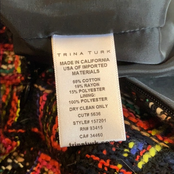 SOLD Trina Turk Jael Tweed Pencil Skirt, Multi - Picture 6 of 10